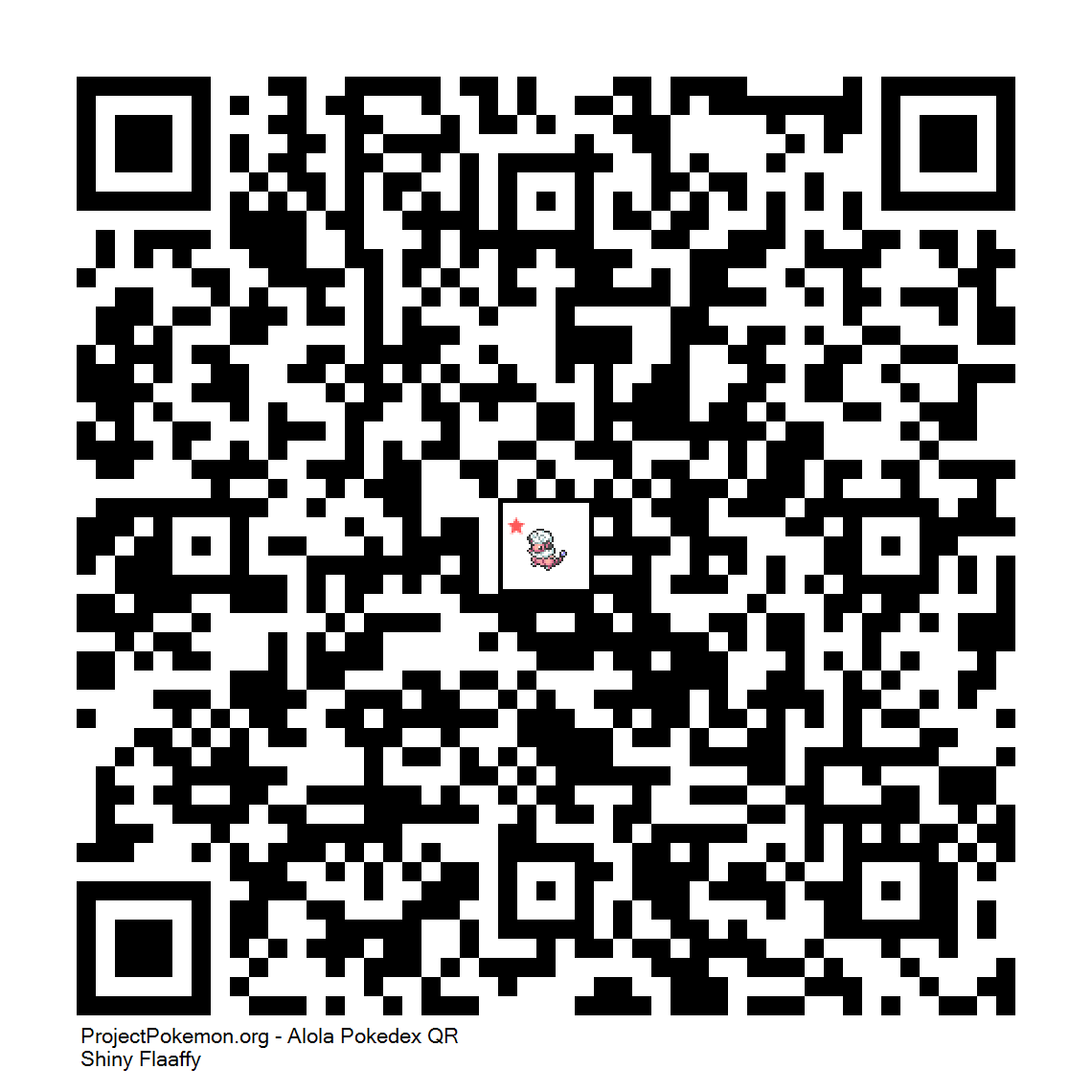 Cdigo QR de Flaaffy variocolor